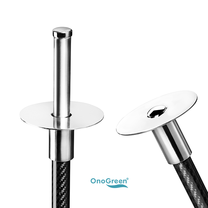 Onogreen Invisible WHITE/CHROME toilet brush