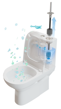 Thumbnail for Onogreen Invisible WHITE/CHROME toilet brush
