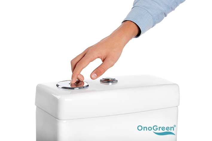 Onogreen Invisible WHITE/CHROME toilet brush