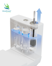 Thumbnail for Onogreen Invisible WHITE/CHROME toilet brush
