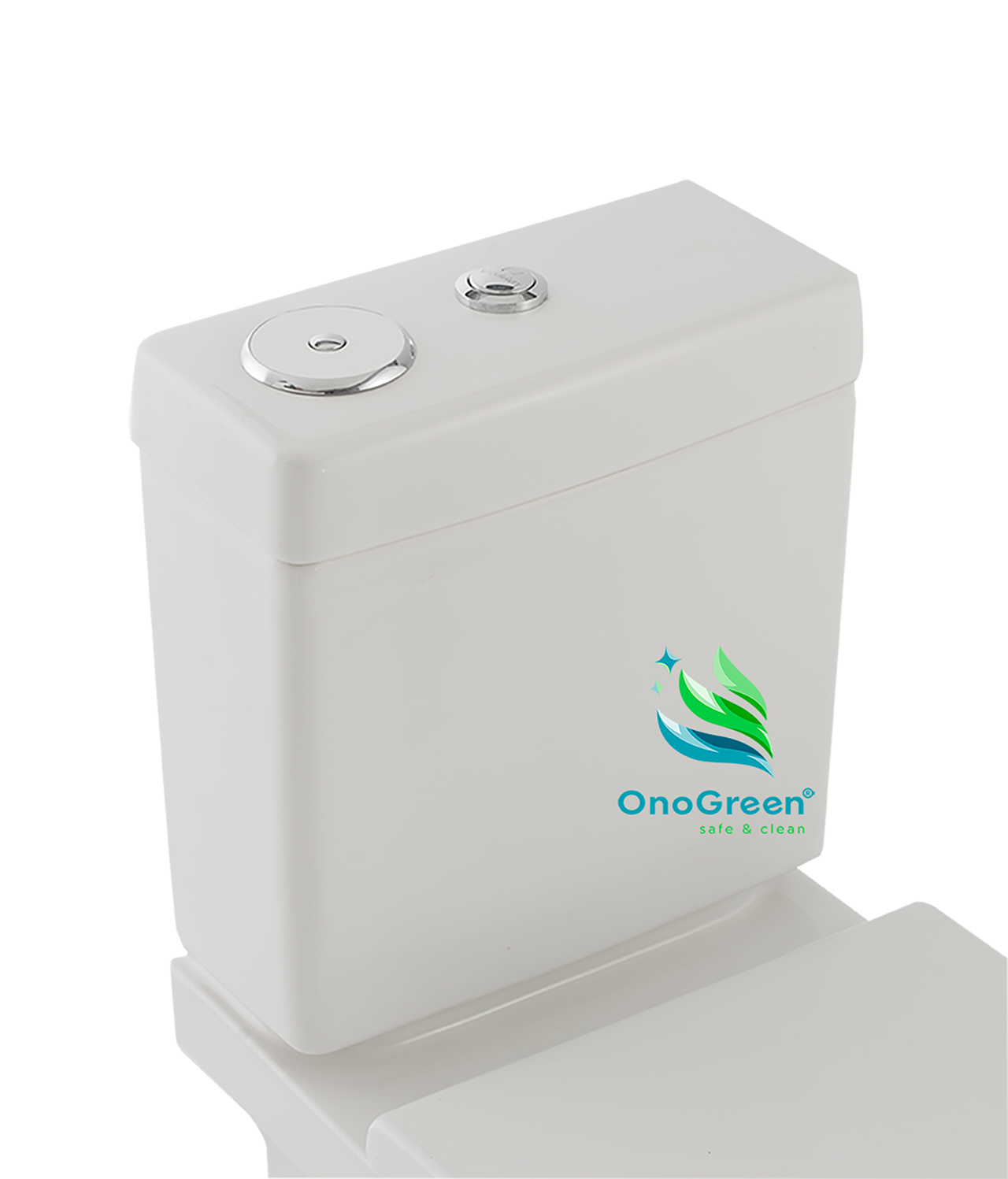Onogreen Invisible WHITE/CHROME toilet brush
